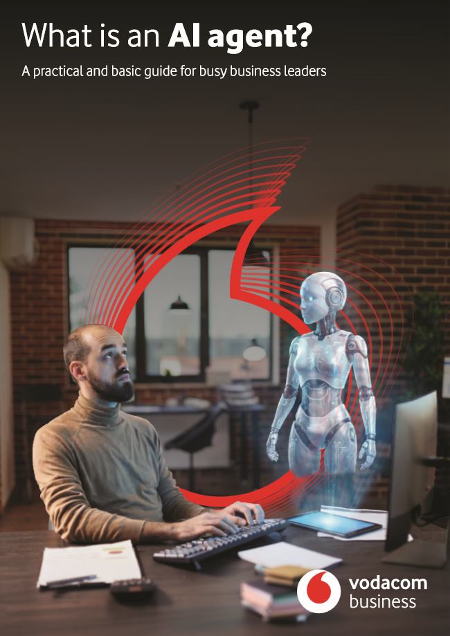 What is an AI agent? ebook: cover.