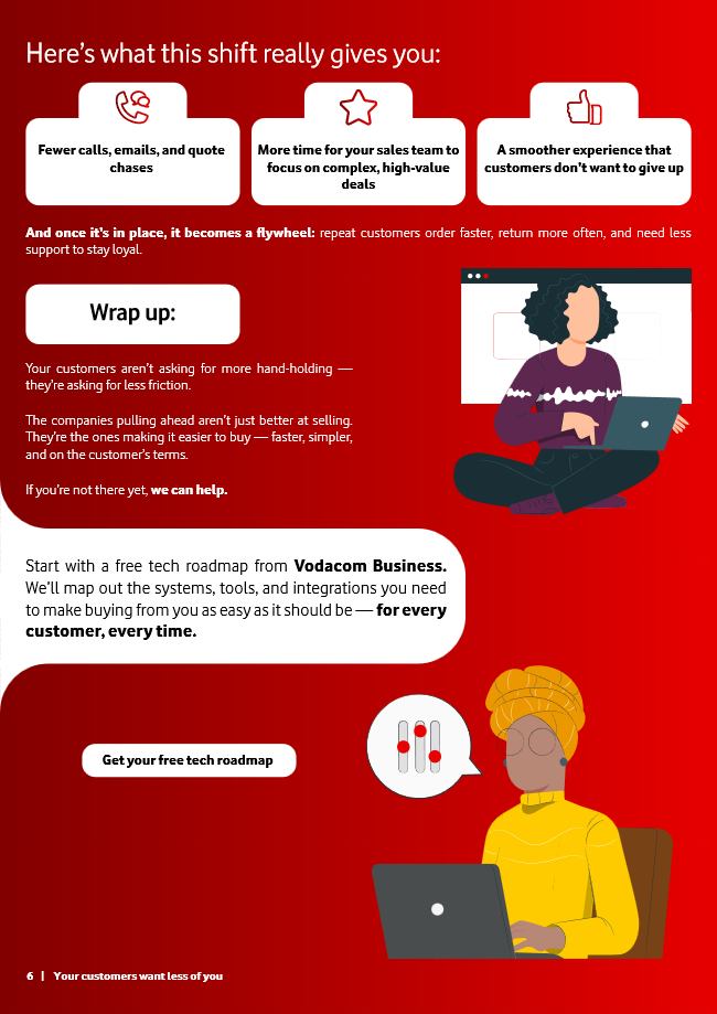 Your Customers Want Less of You ebook: page 6.
