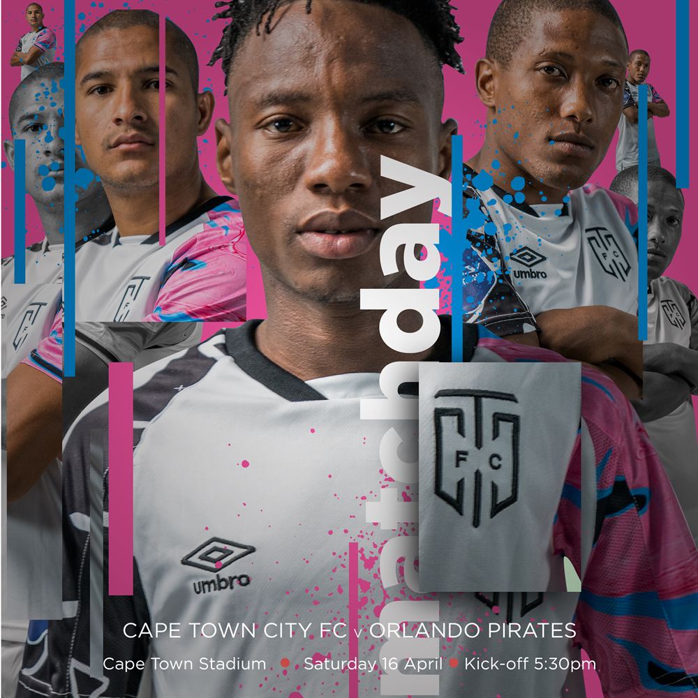 Matchday social post: Cape Town City FC v Orlando Pirates.